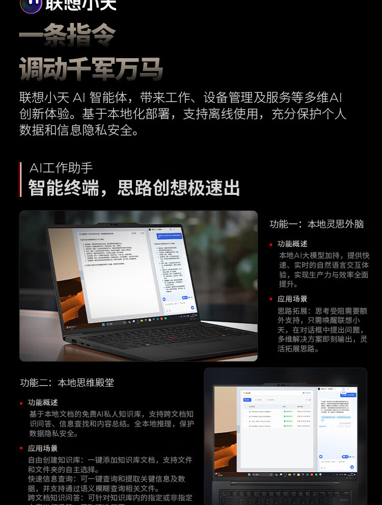 联想ThinkPad X1 Carbon AI 商用笔记本