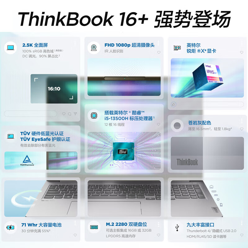 联想ThinkBook 16+ 酷睿Ultra 商用笔记本